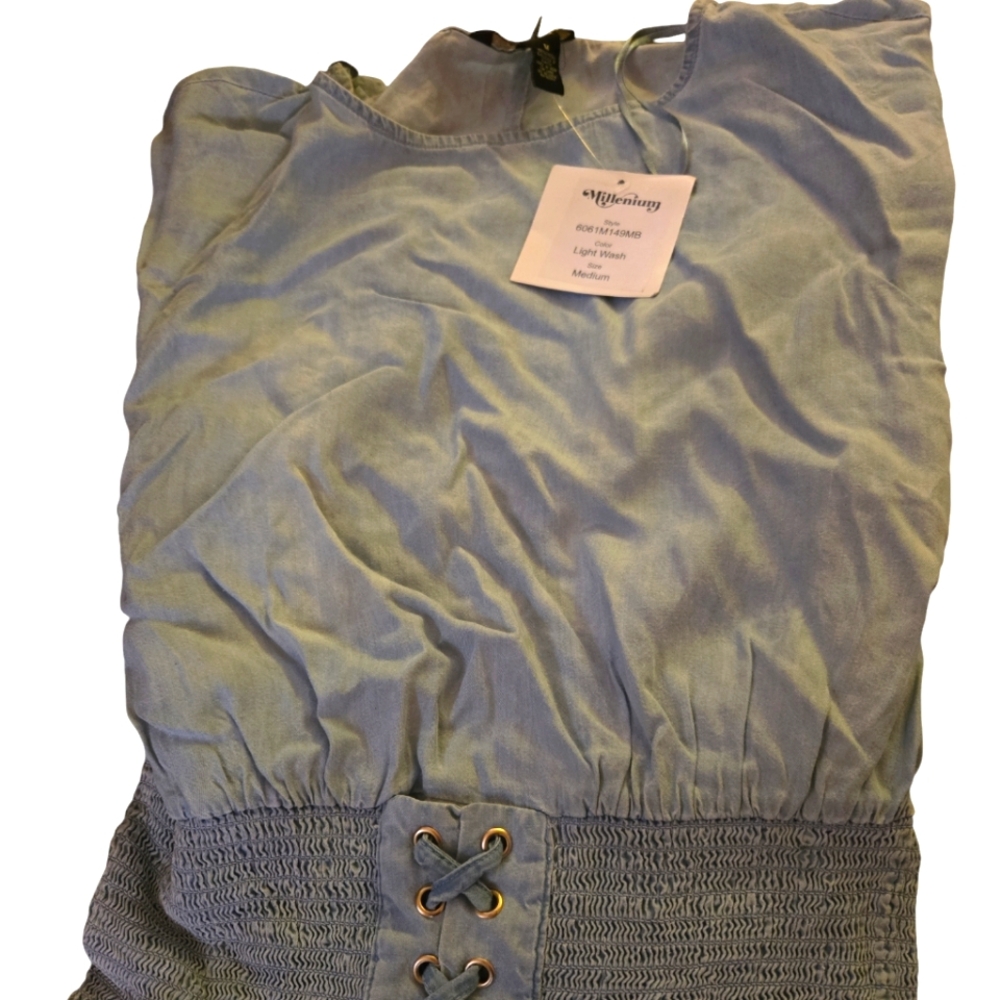 Women light wash shirt  Millenium